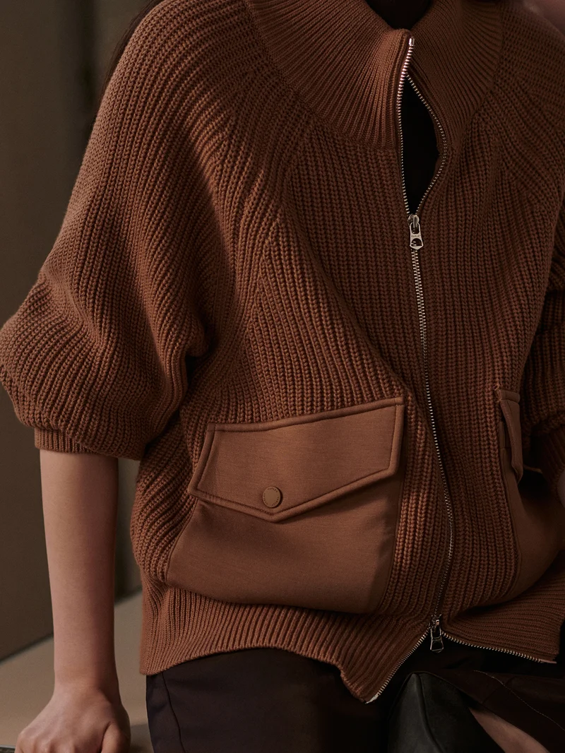 Tessa Zip-Through Knit Jacket
