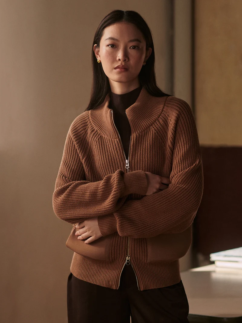 Tessa Zip-Through Knit Jacket