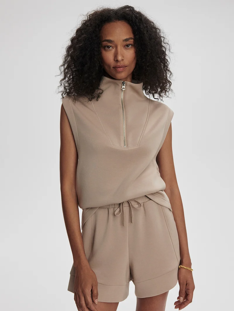 Magnolia Half Zip Tank 2.0
