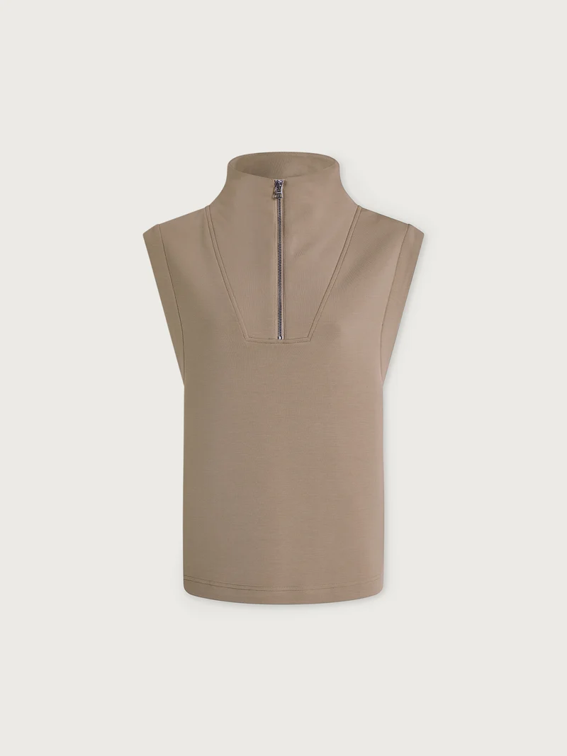 Magnolia Half Zip Tank 2.0