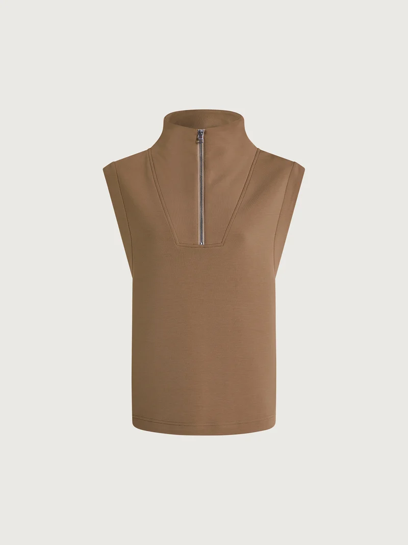Magnolia Half Zip Tank 2.0