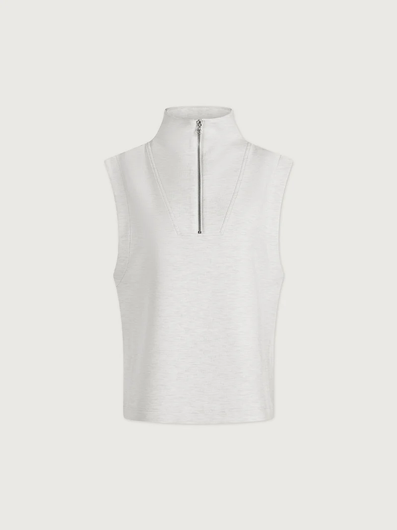 Magnolia Half Zip Tank 2.0