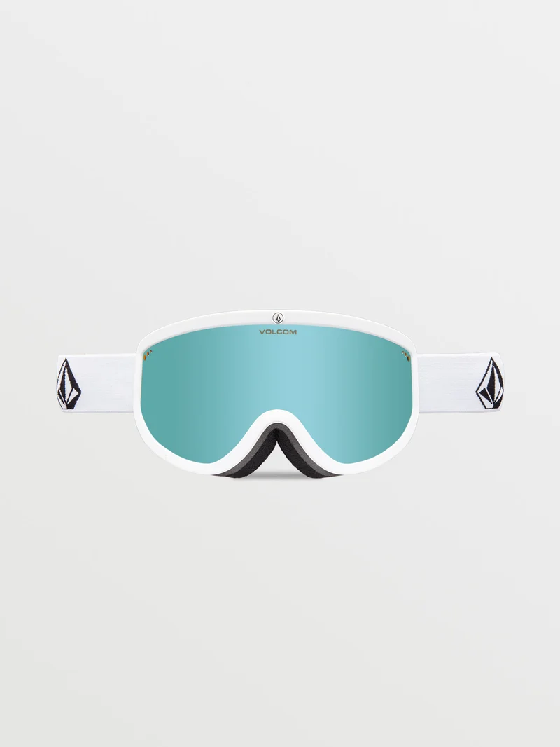 Footprints Matte White Stone Goggle - Ice Chrome