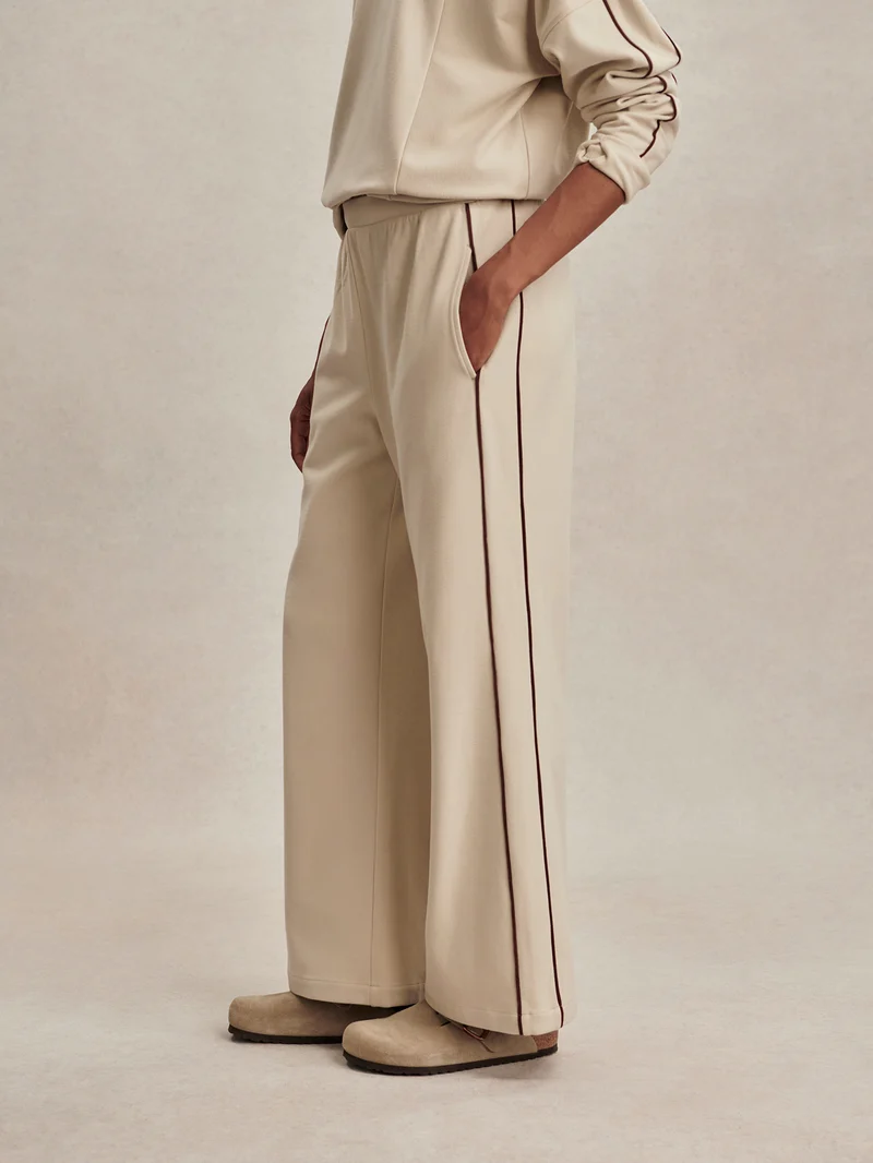 Brushed Rib Wide Leg Pant 30