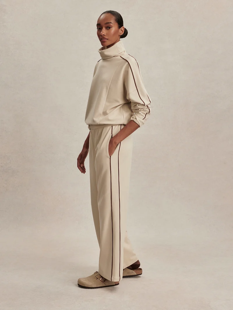 Brushed Rib Wide Leg Pant 30