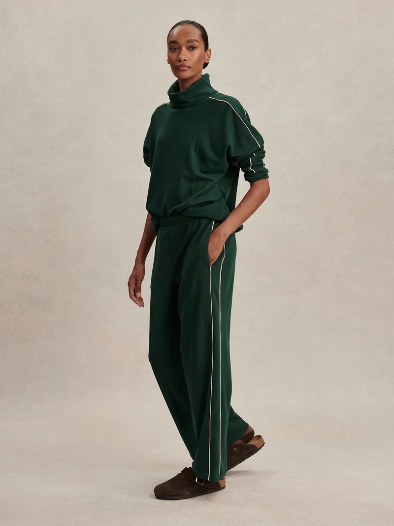 Brushed Rib Wide Leg Pant 28