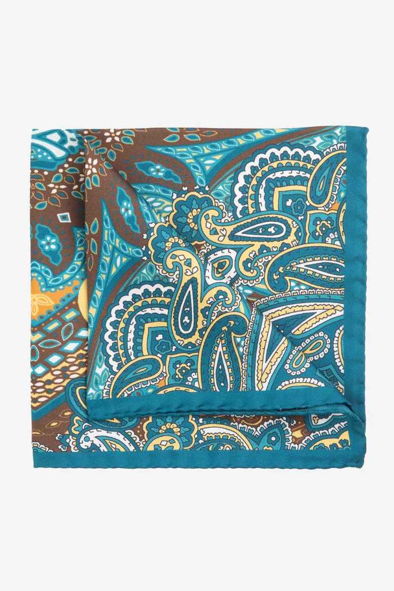 Pochette ripasso in seta - FANT. VERDE