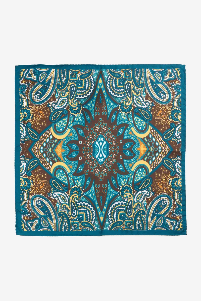 Pochette ripasso in seta - FANT. VERDE