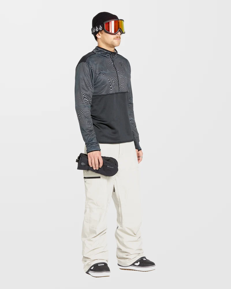 Gridlock Second Layer Fleece Pullover - Black Print