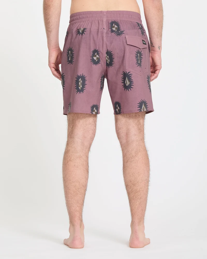 Psyche Cotton Trunk 17" Boardshorts - Stone Rose