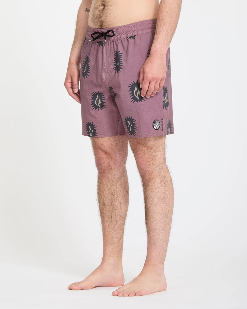 Psyche Cotton Trunk 17" Boardshorts - Stone Rose