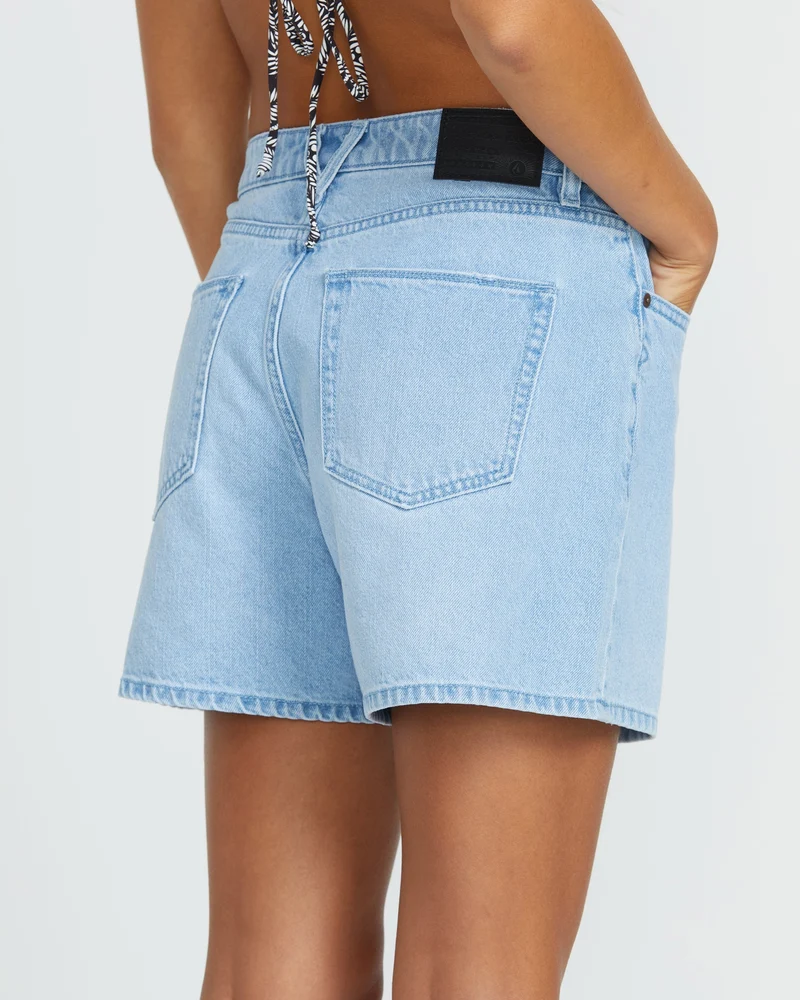 Stoned Boyfriend-Shorts - Blue Bird