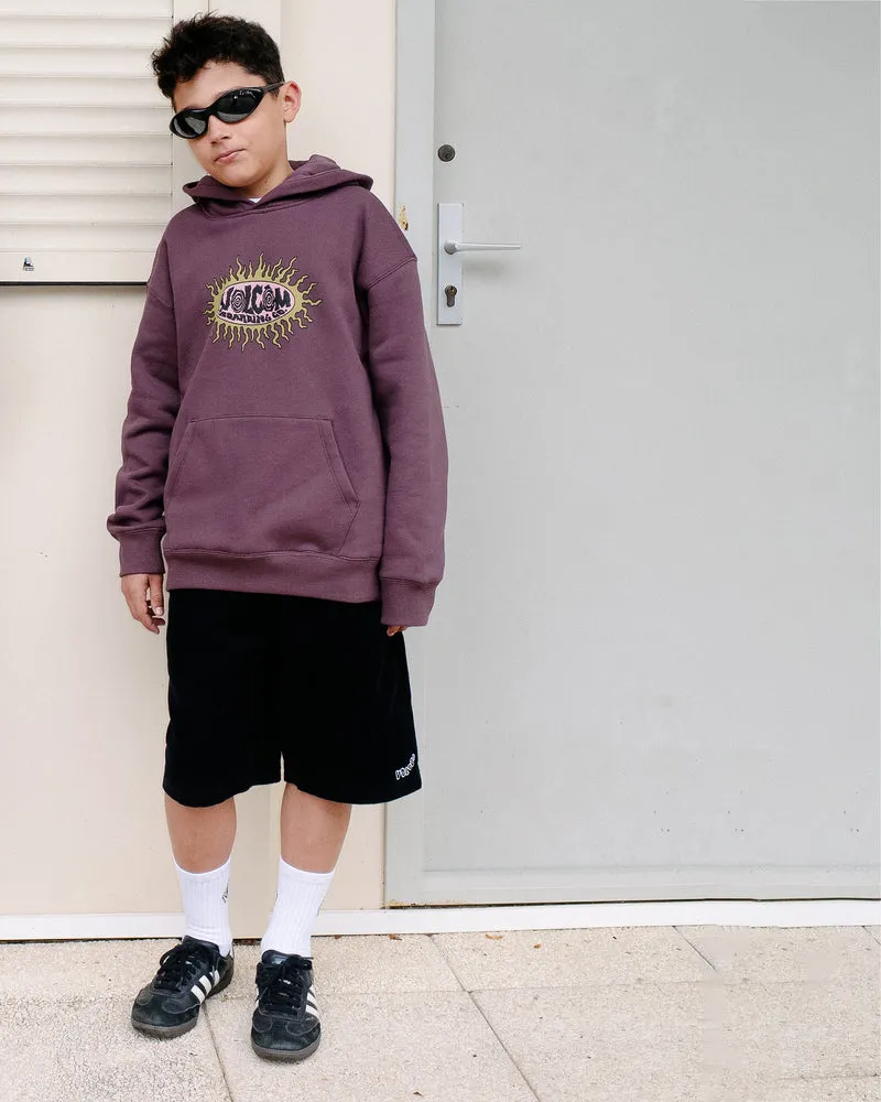 Outer Spaced Elasticated Waist Corduroy Shorts - Black - (KINDER)