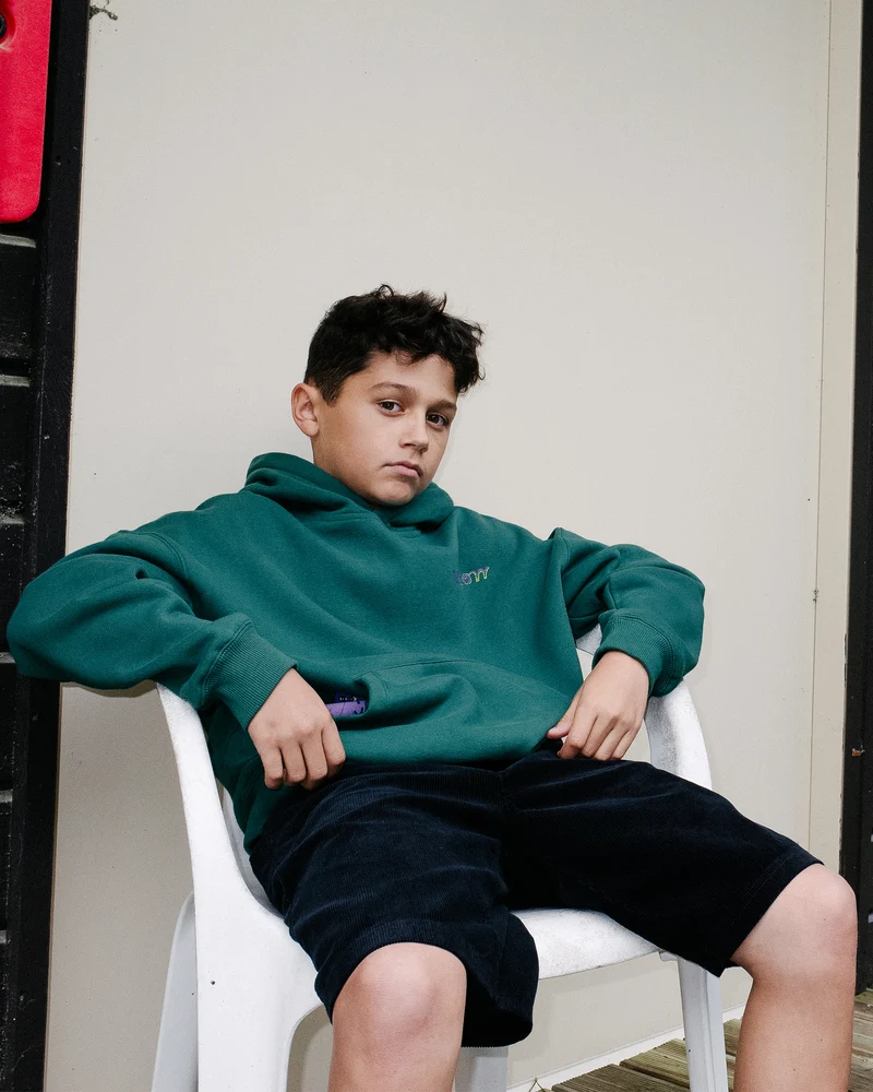 Outer Spaced Elasticated Waist Corduroy Shorts - Black - (KINDER)