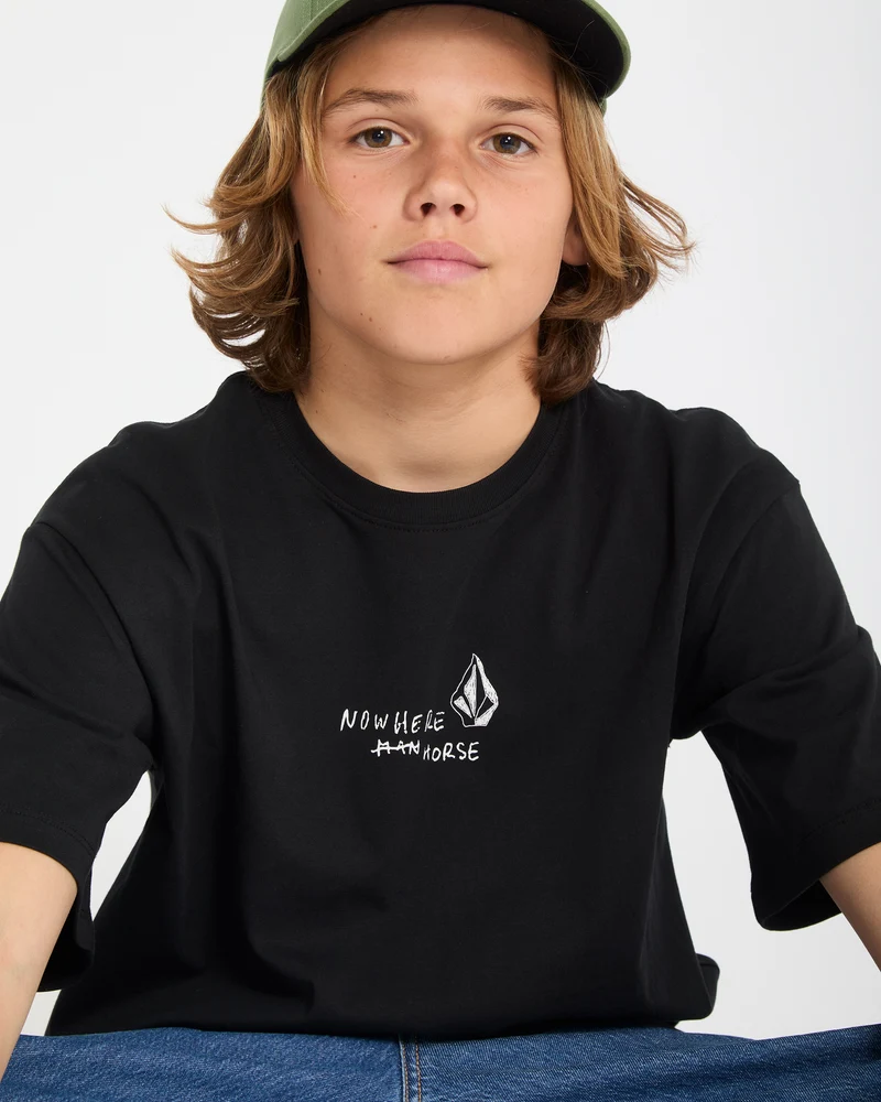 Nowhere T-Shirt - Black - (KINDER)