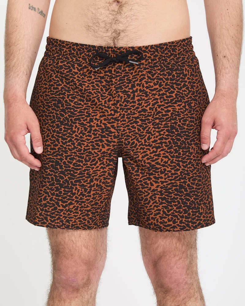 Melange Trunk 17" Boardshorts - Brown Horn