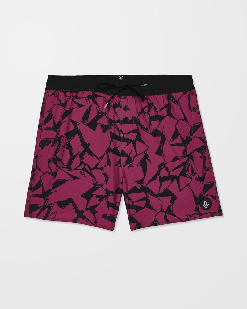 Lido Print Trunk 16" Boardshorts - Sangria