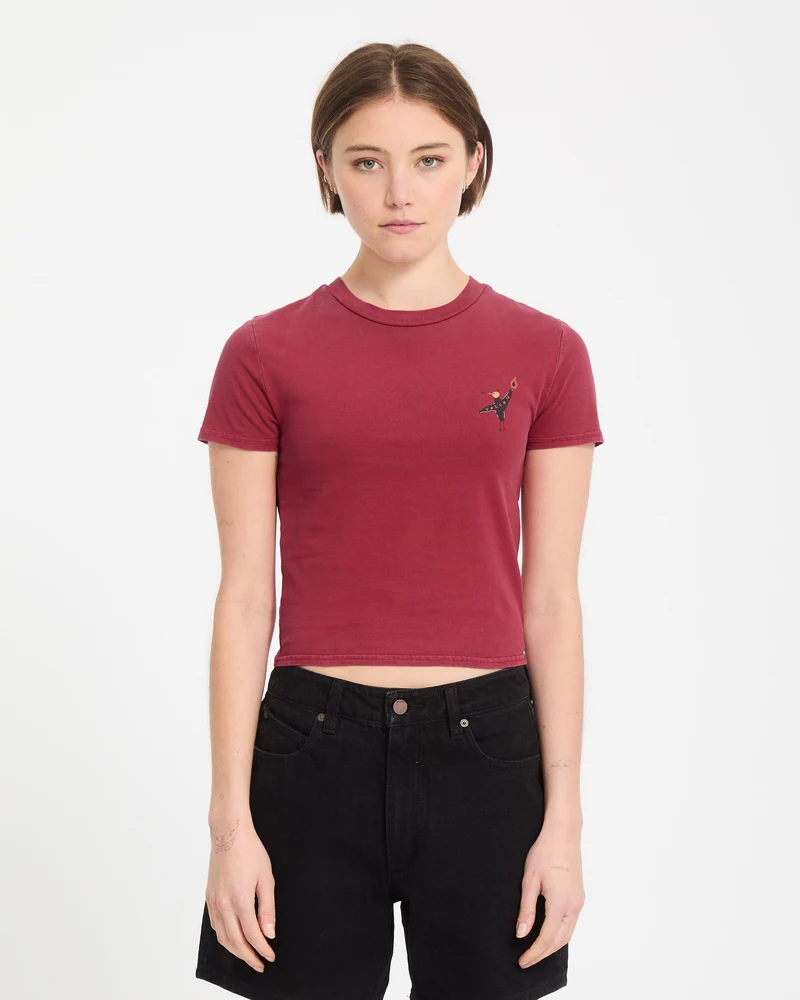 Moove On T-Shirt - Deep Red