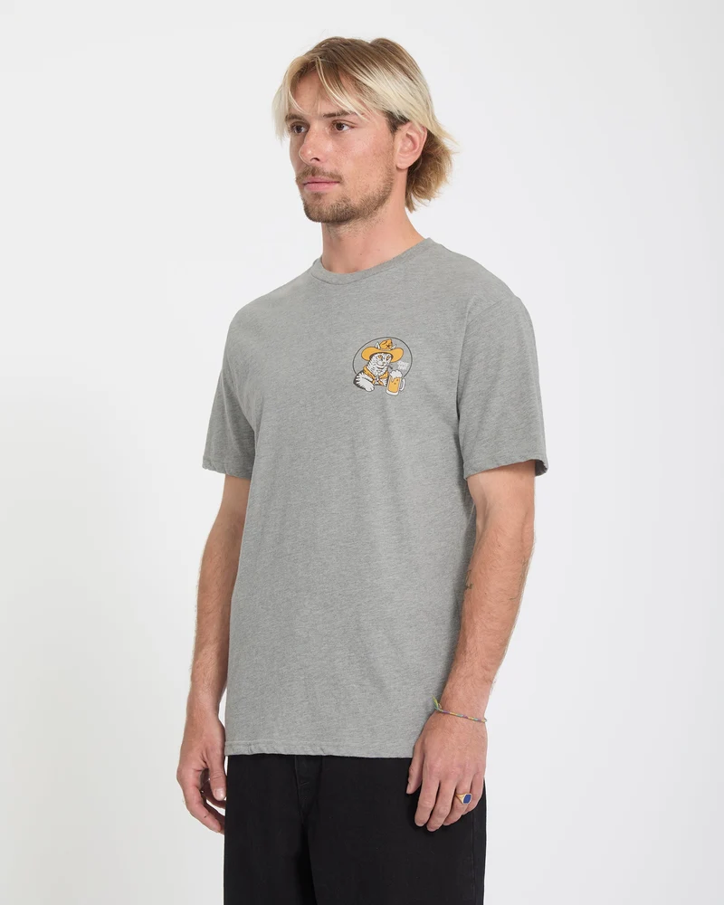 Meowdy T-Shirt - Heather Grey