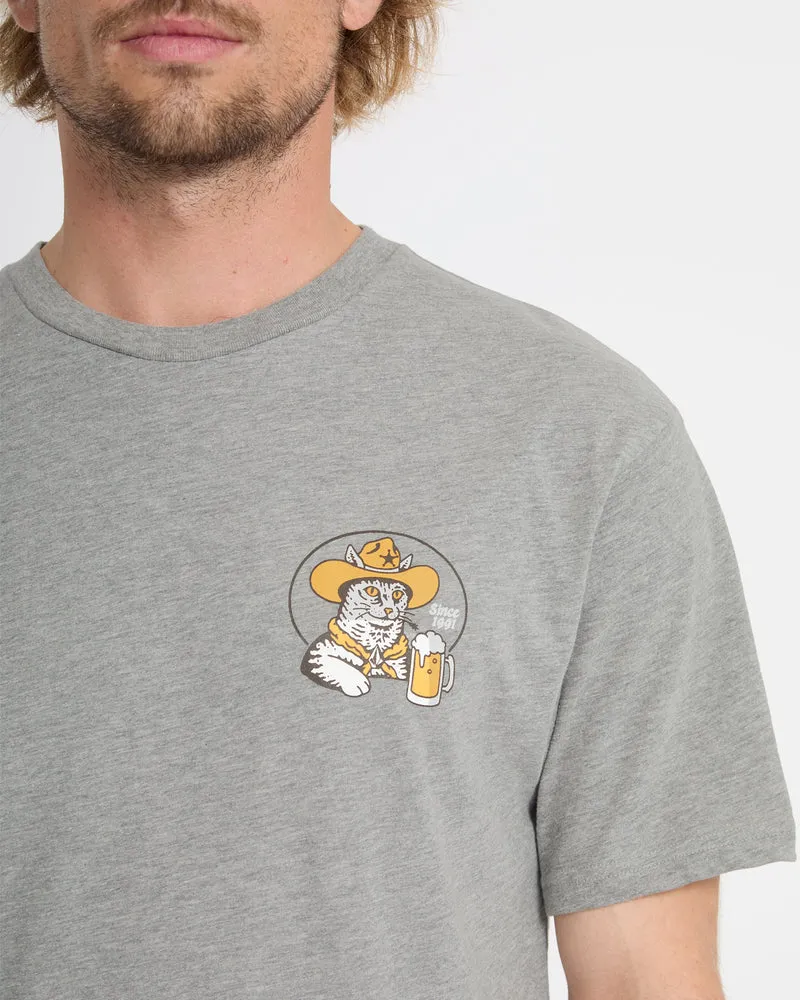 Meowdy T-Shirt - Heather Grey