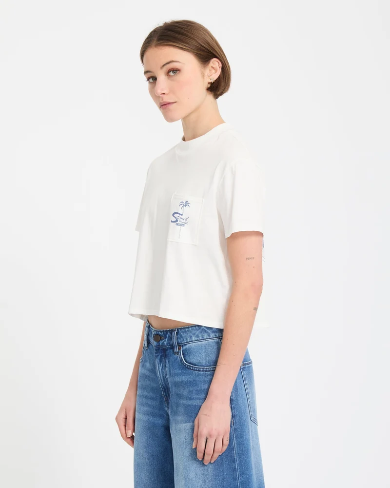 Pocket Dial T-Shirt - Vintage White
