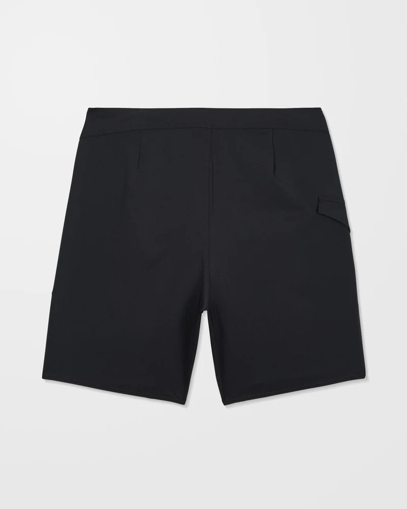 Lido Solid Mod 18" Boardshorts - Black