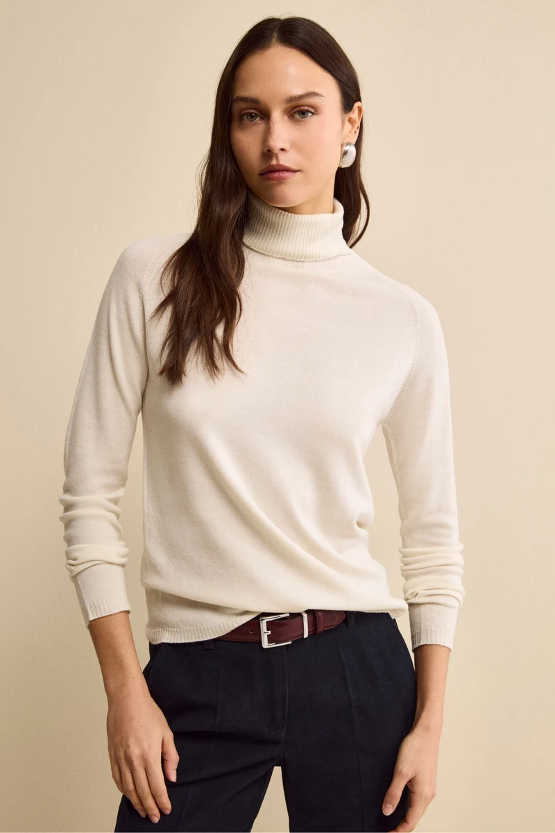 Dolcevita Raglan in Lana Merino - ECRU