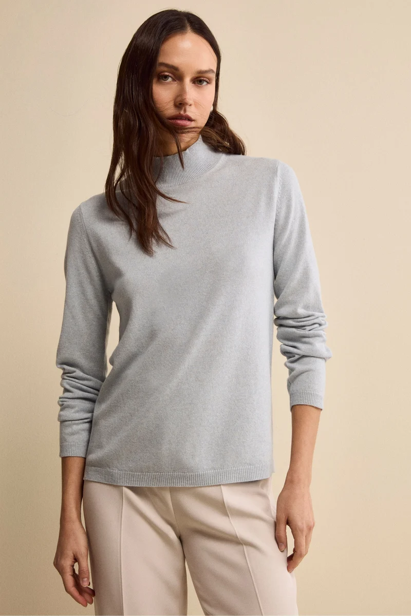 Lupetto in Seta e Cashmere - AZZURRO