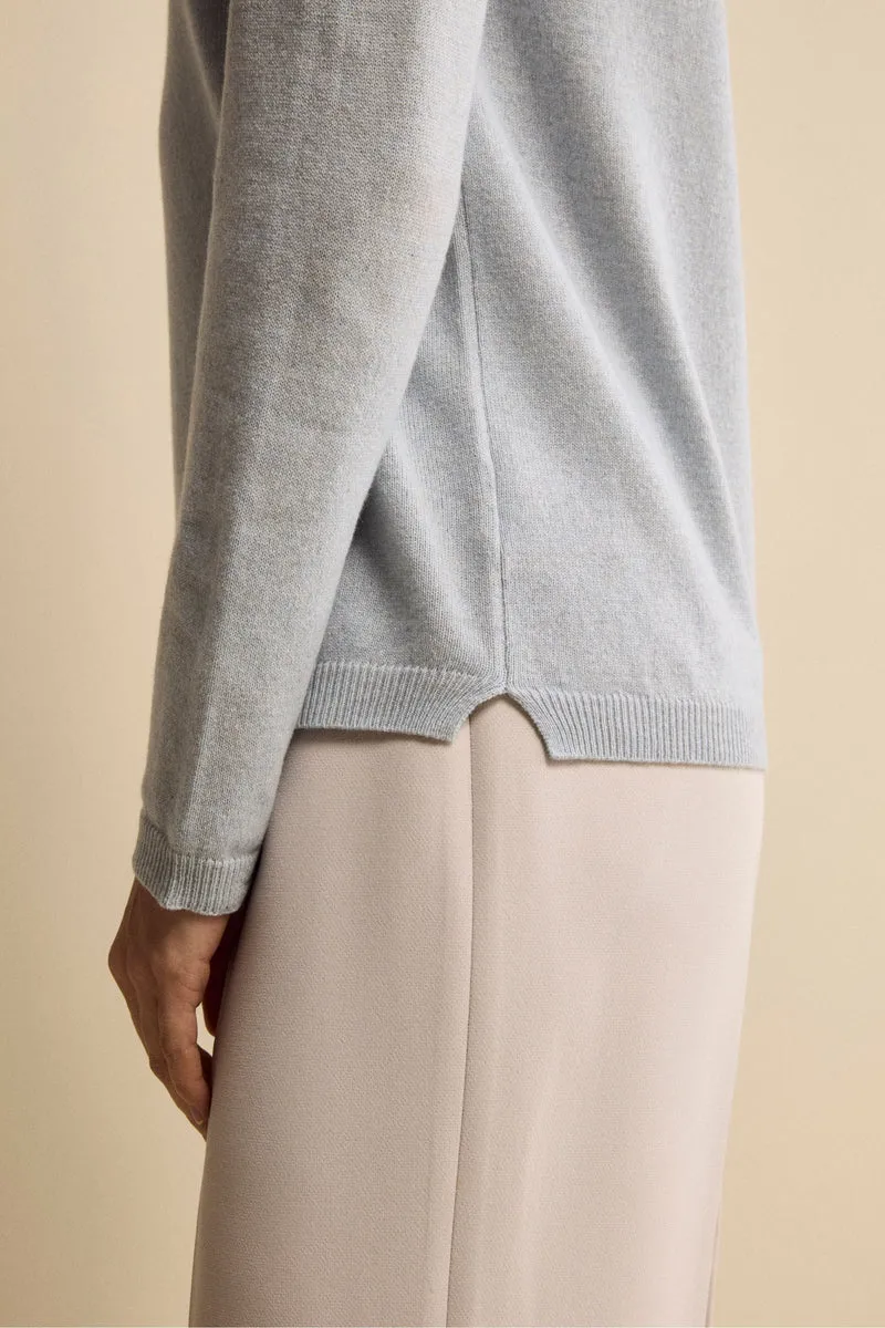 Lupetto in Seta e Cashmere - AZZURRO
