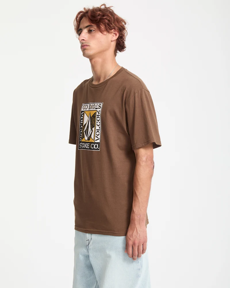Angle Iron T-Shirt - Brown Stone