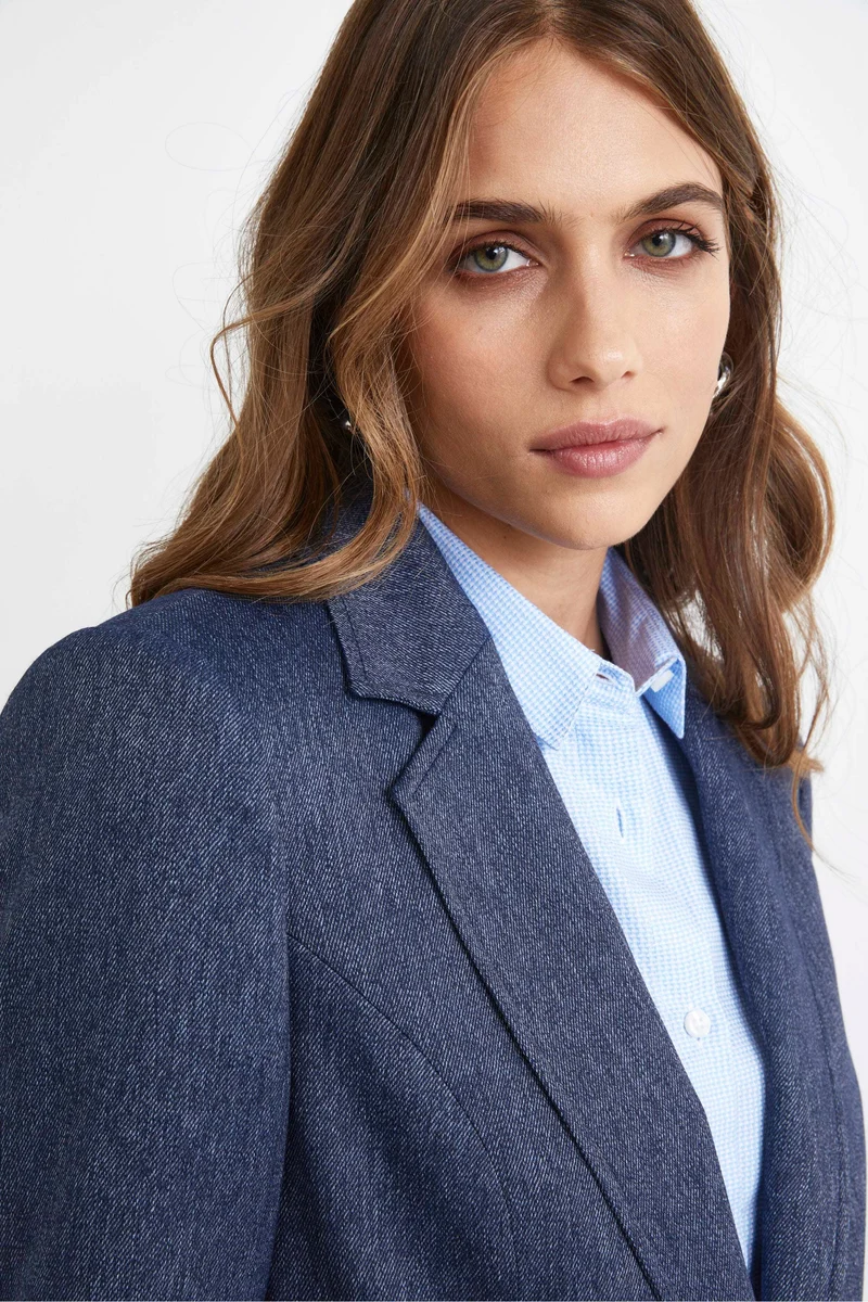 Blazer Denim Elegante - DENIM