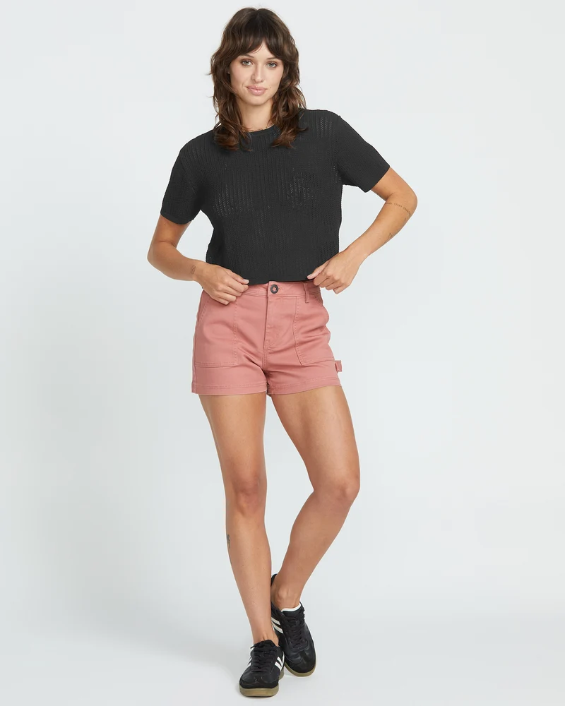 Meshy Beach T-Shirt - Black