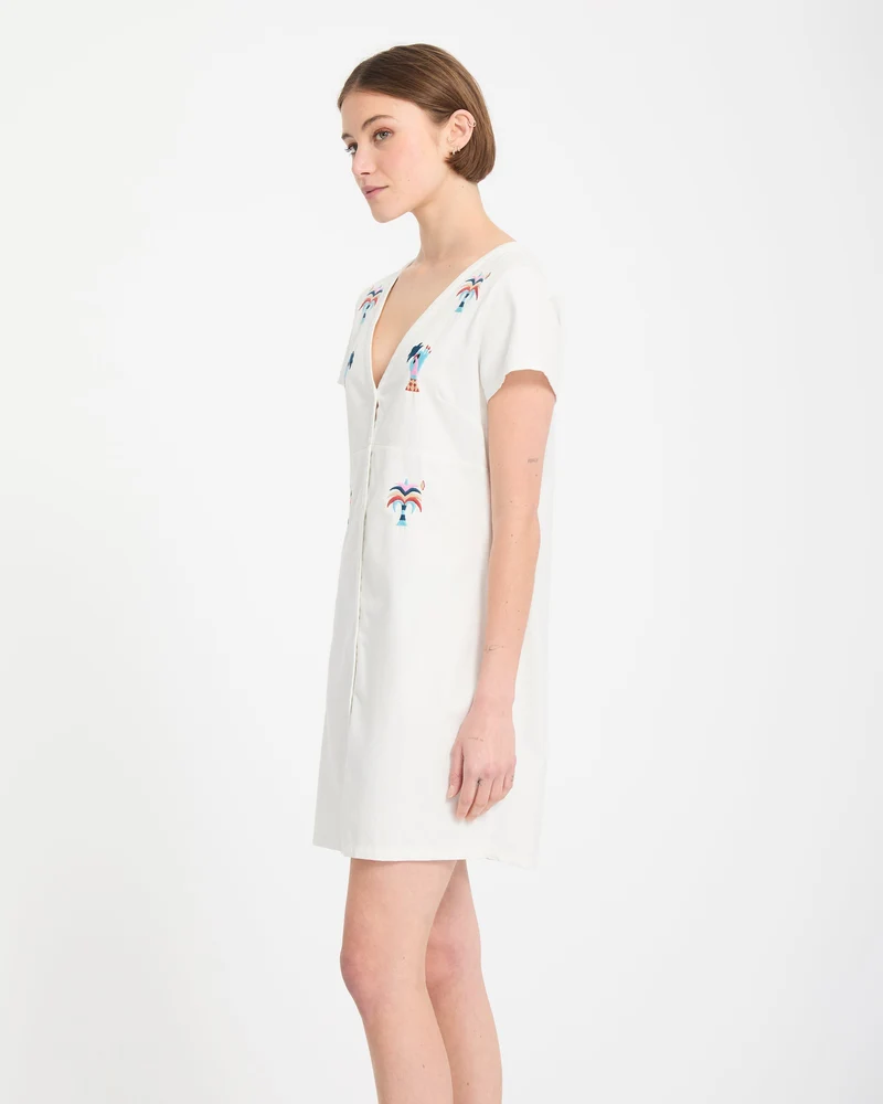 Bruno Lucas Hemdkleid - Off White
