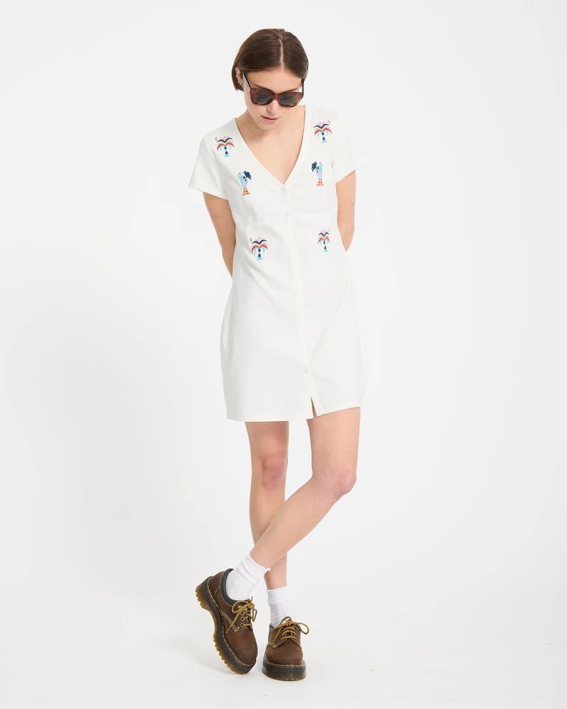 Bruno Lucas Hemdkleid - Off White