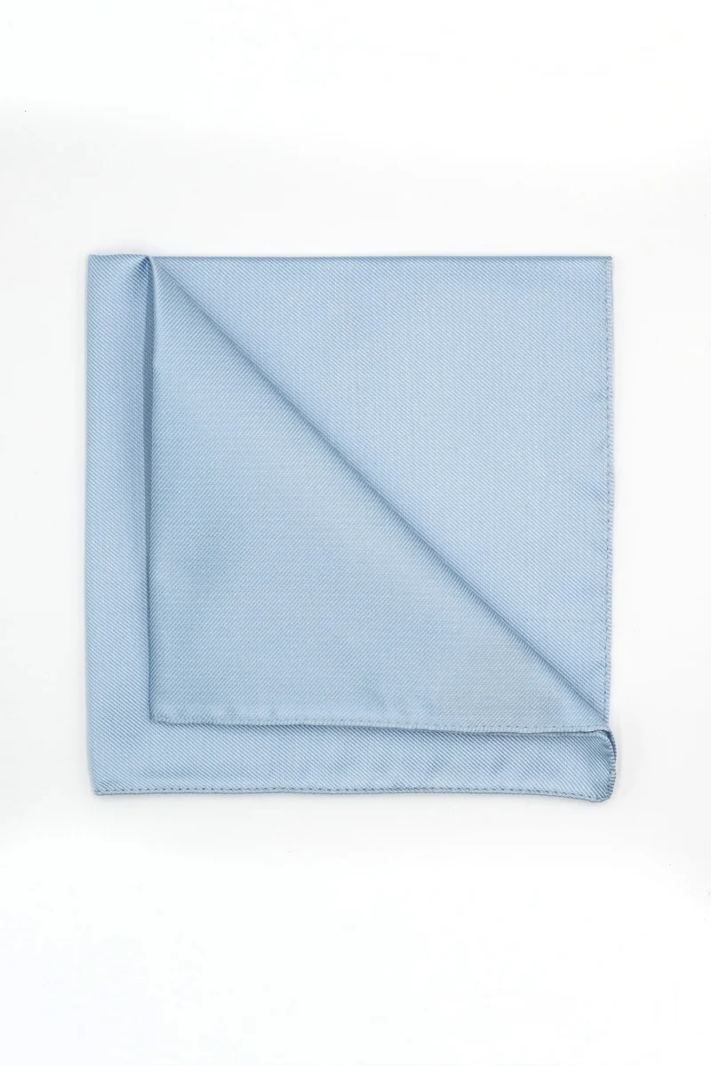 Pochette in Pura Seta - AZZURRO