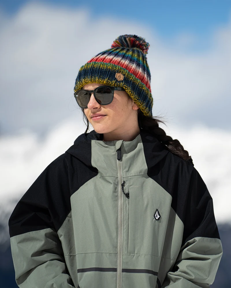 V.Co Lyra Bobble Beanie - Lichen Green