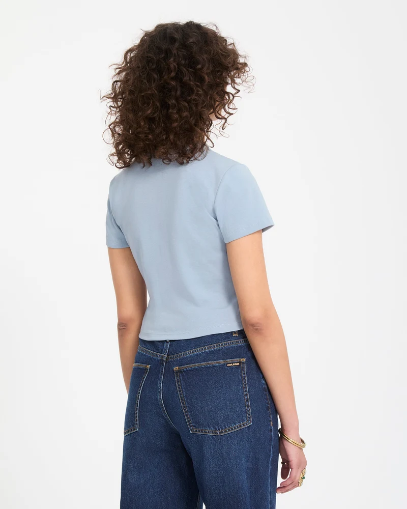 As If Baby Crop-Top - Cali Blue
