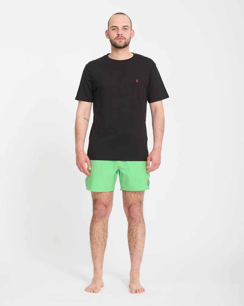 Lido Solid Trunk 16" Boardshorts - Island Green