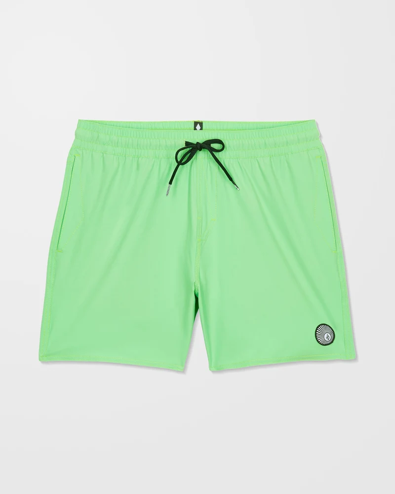 Lido Solid Trunk 16" Boardshorts - Island Green