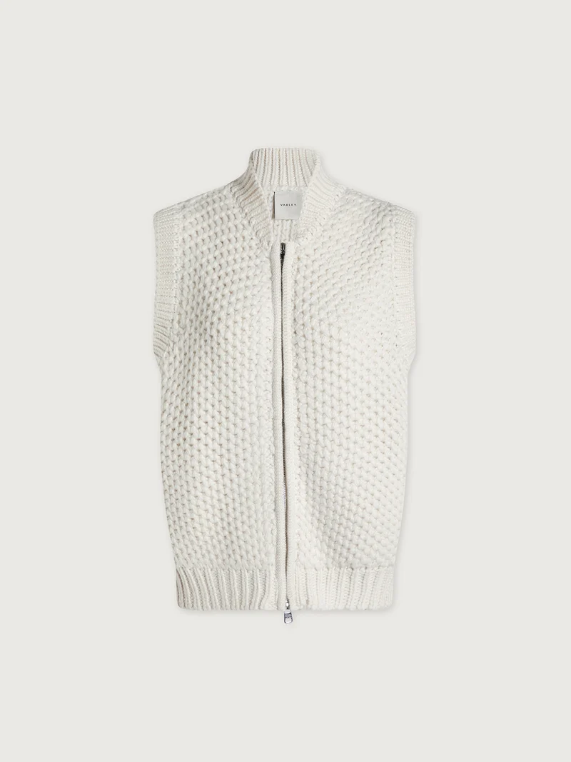 Seraphina Sleeveless Zip-Through Knit