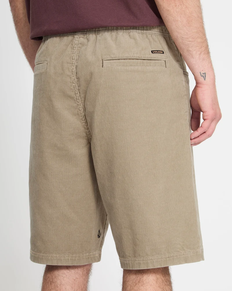 Freazy Loose 22" Elasticated Waist Shorts - Light Khaki