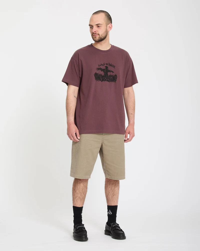 Freazy Loose 22" Elasticated Waist Shorts - Light Khaki