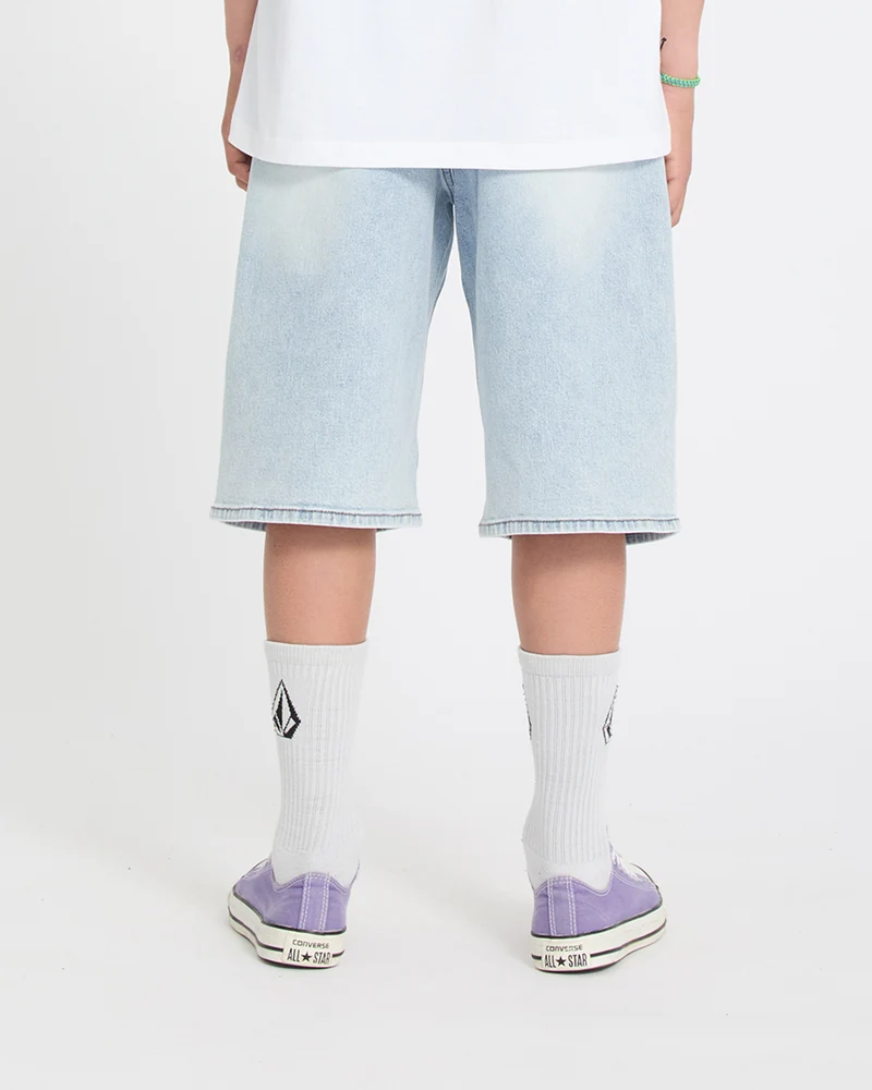 Billow Denim Shorts - Desert Dirt Indigo - (KINDER)