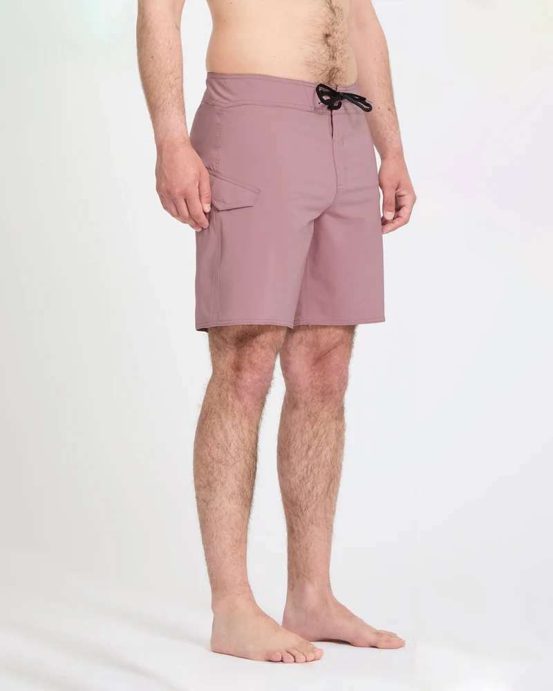 Lido Solid Mod 18" Boardshorts - Stone Rose