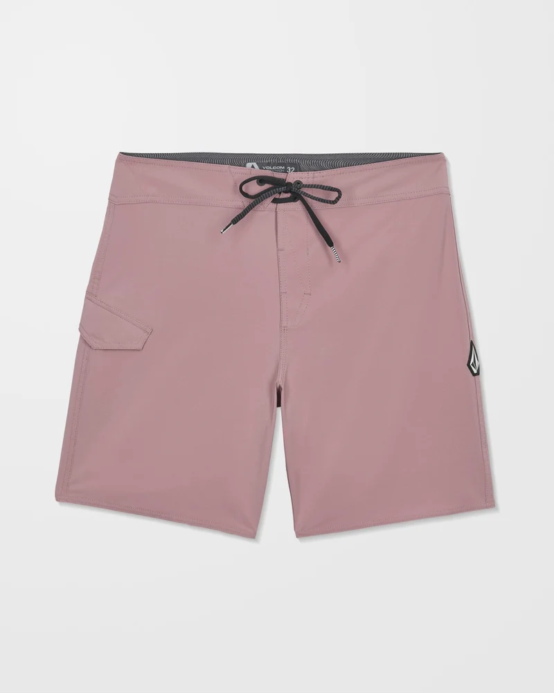 Lido Solid Mod 18" Boardshorts - Stone Rose