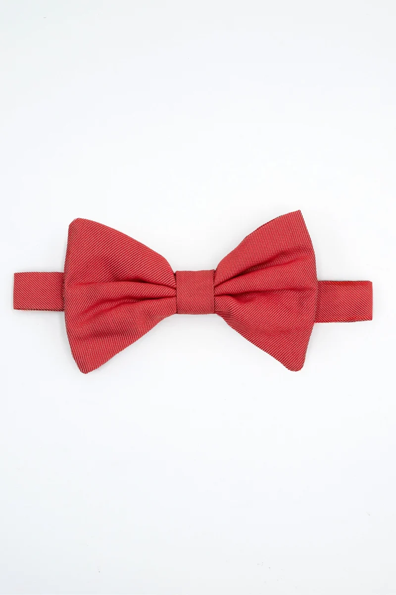 Papillon in Pura Seta - ROSSO