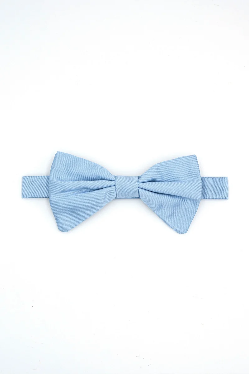 Papillon in Pura Seta - AZZURRO