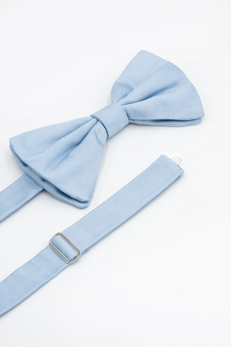 Papillon in Pura Seta - AZZURRO