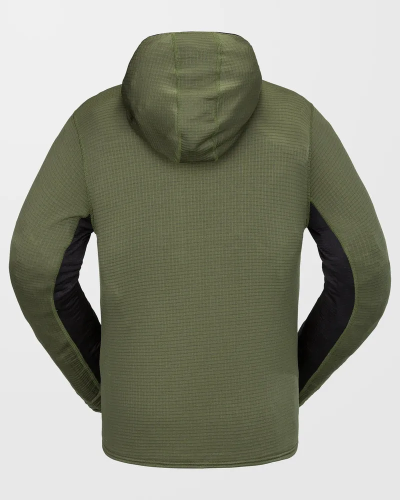 Gridlock Full Zip Kapuzenpullover - Ivy