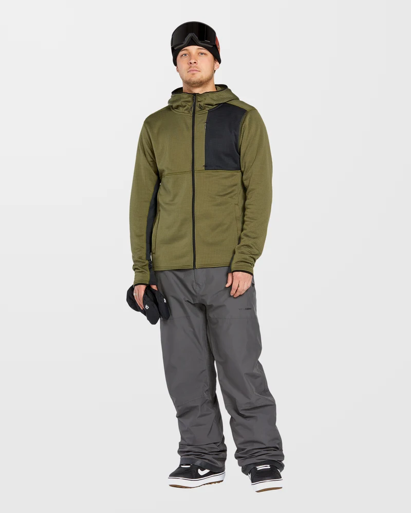 Gridlock Full Zip Kapuzenpullover - Ivy